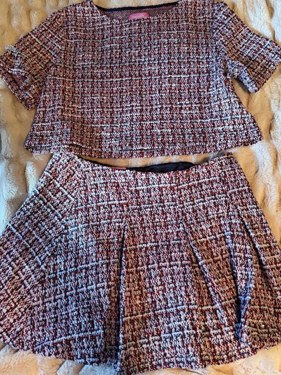 Sincerely ours Dresses & Skirts - Sincerely Ours Tweed Knit matching set